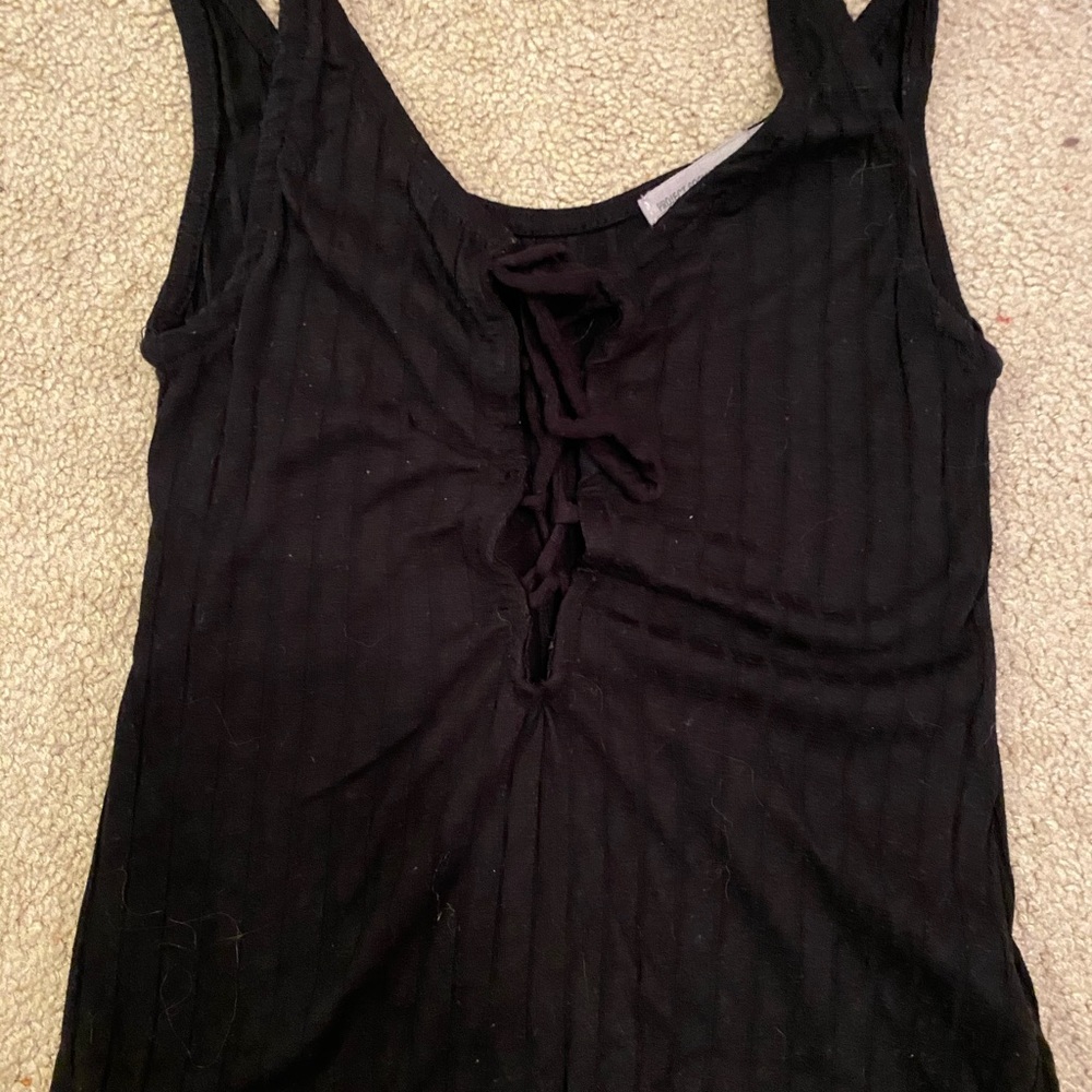 black tank top